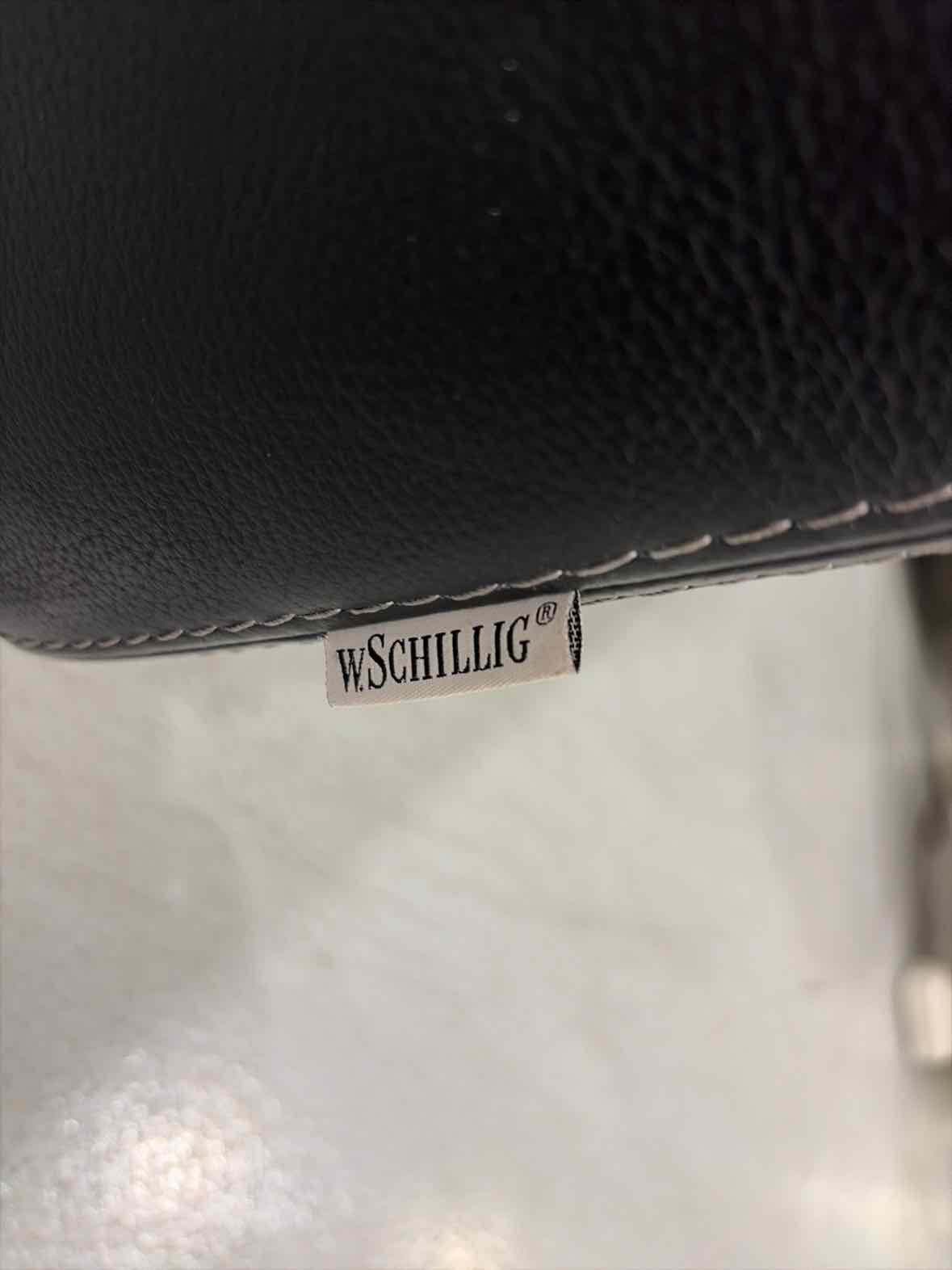 W. Schillig Black Leather Living Room Chair | True Fashionistas.
