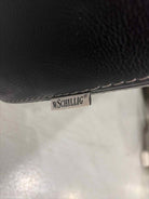 W. Schillig Black Leather Living Room Chair | True Fashionistas.