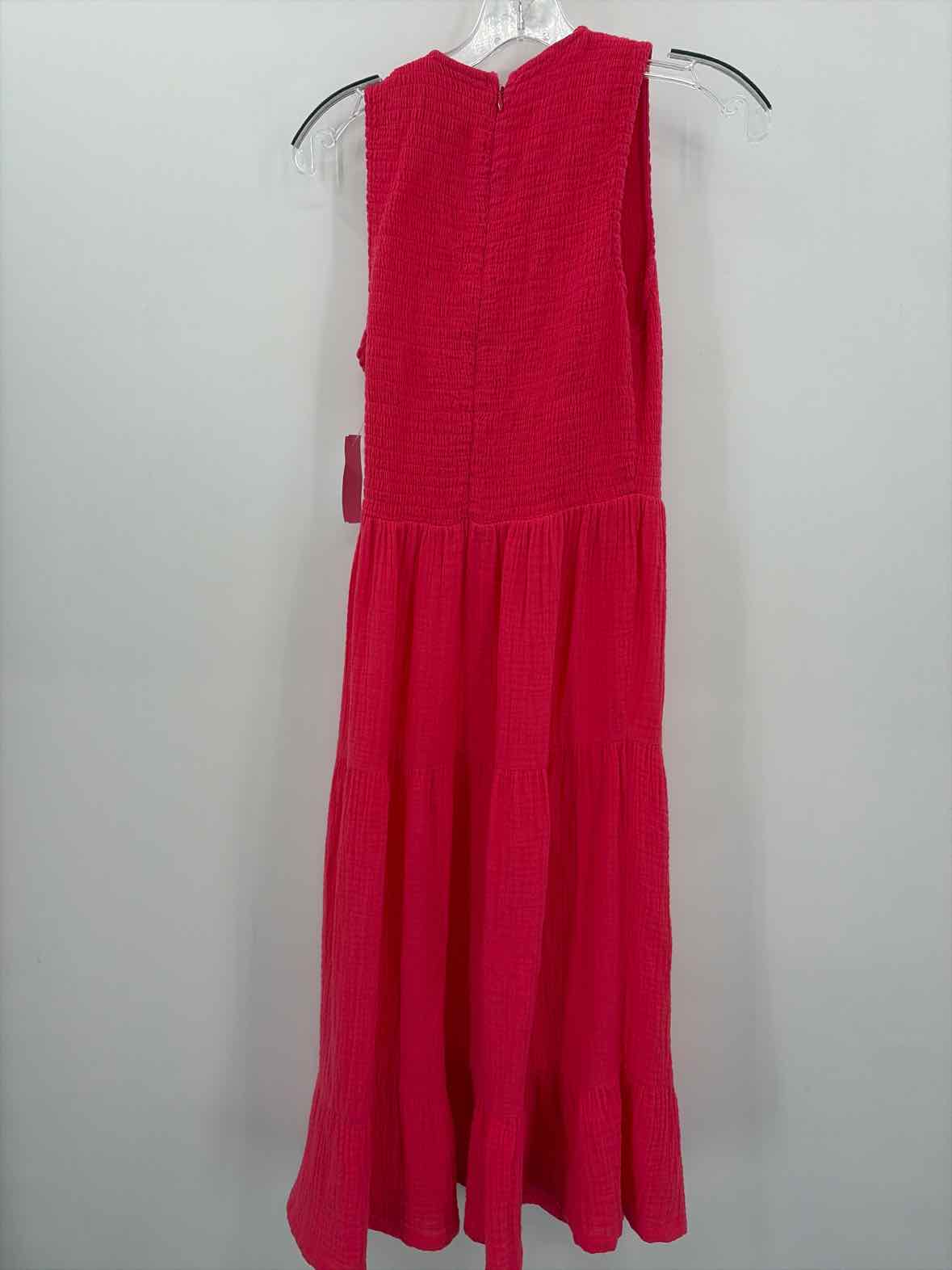 calvin klein pink sleeveless dress Calvin Klein Women's A-Line Midi Tweed Dress with Tie Belt
