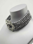 Pre-Owned Chanel Silver Multi Strand Choker Necklace | True Fashionistas.