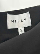 Pre-Owned Milly Black Size 12 Short Long Sleeve Dress | True Fashionistas.