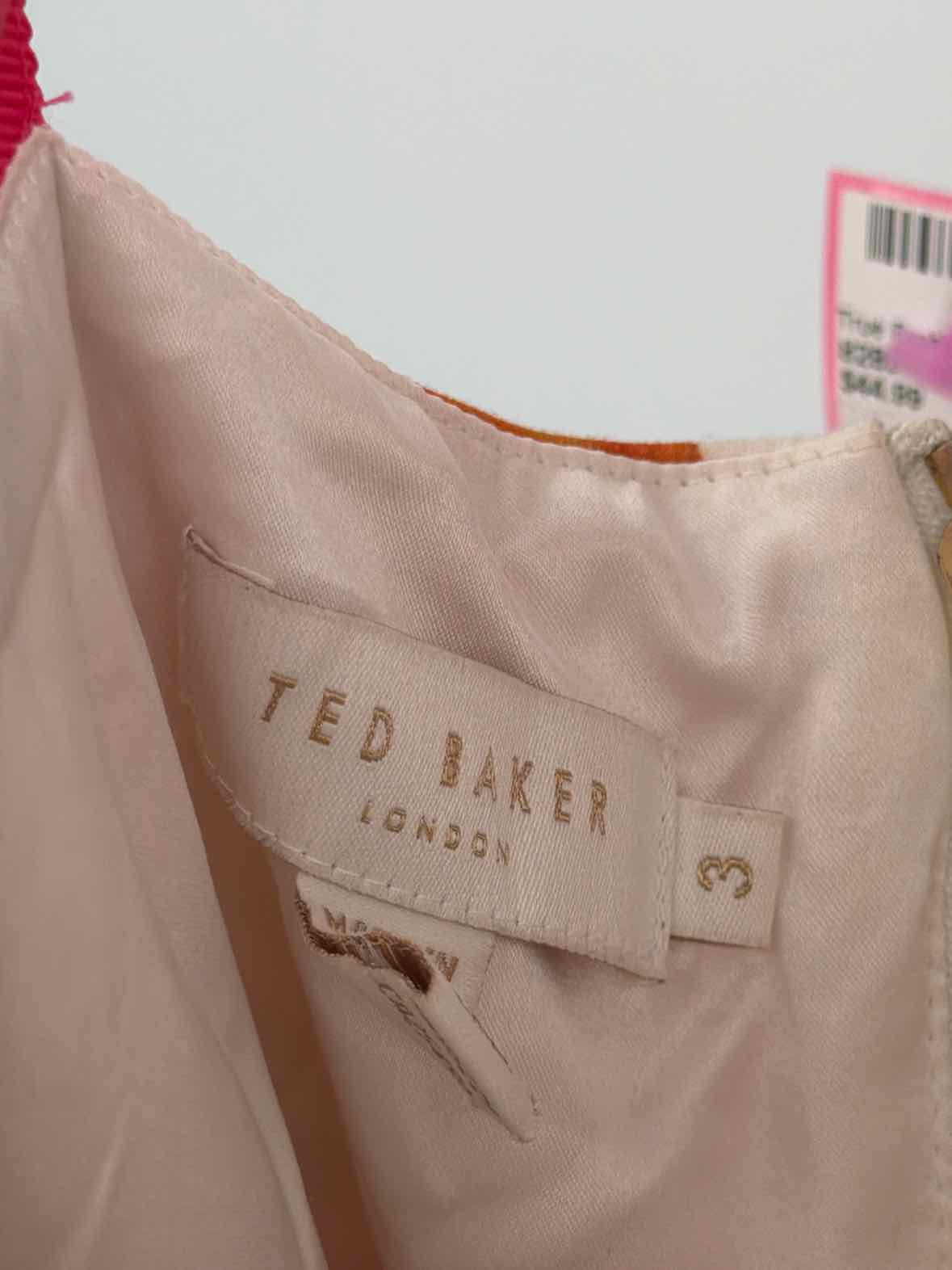 Pre-Owned Ted Baker Pink Size 3/10 Short Sleeveless Dress | True Fashionistas.