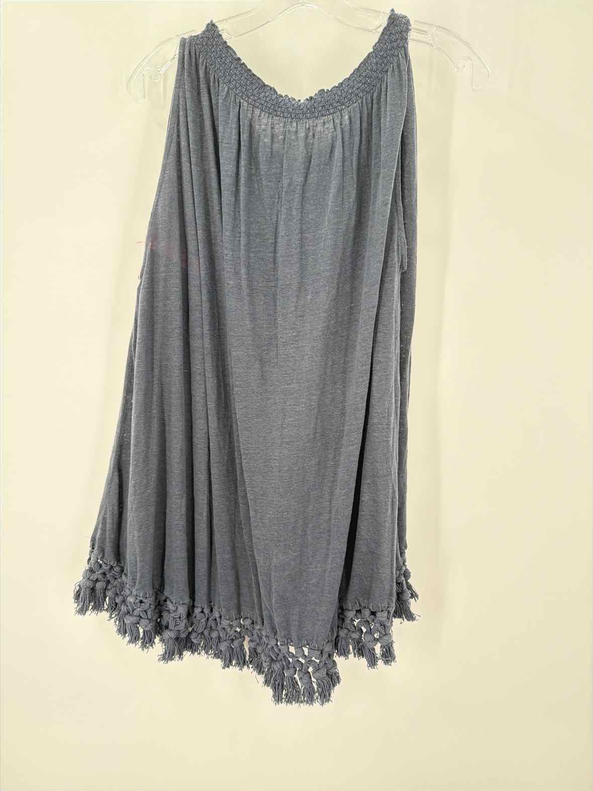 Pre-Owned Calypso Navy Size Medium Short Sleeveless Dress | True Fashionistas.