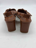 Pre-Owned Marion Parke Tan Size 6.5 Strappy Heels | True Fashionistas.