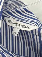 Pre-Owned Veronica Beard Blue Size 00 Stripe Short Sleeveless Dress | True Fashionistas.