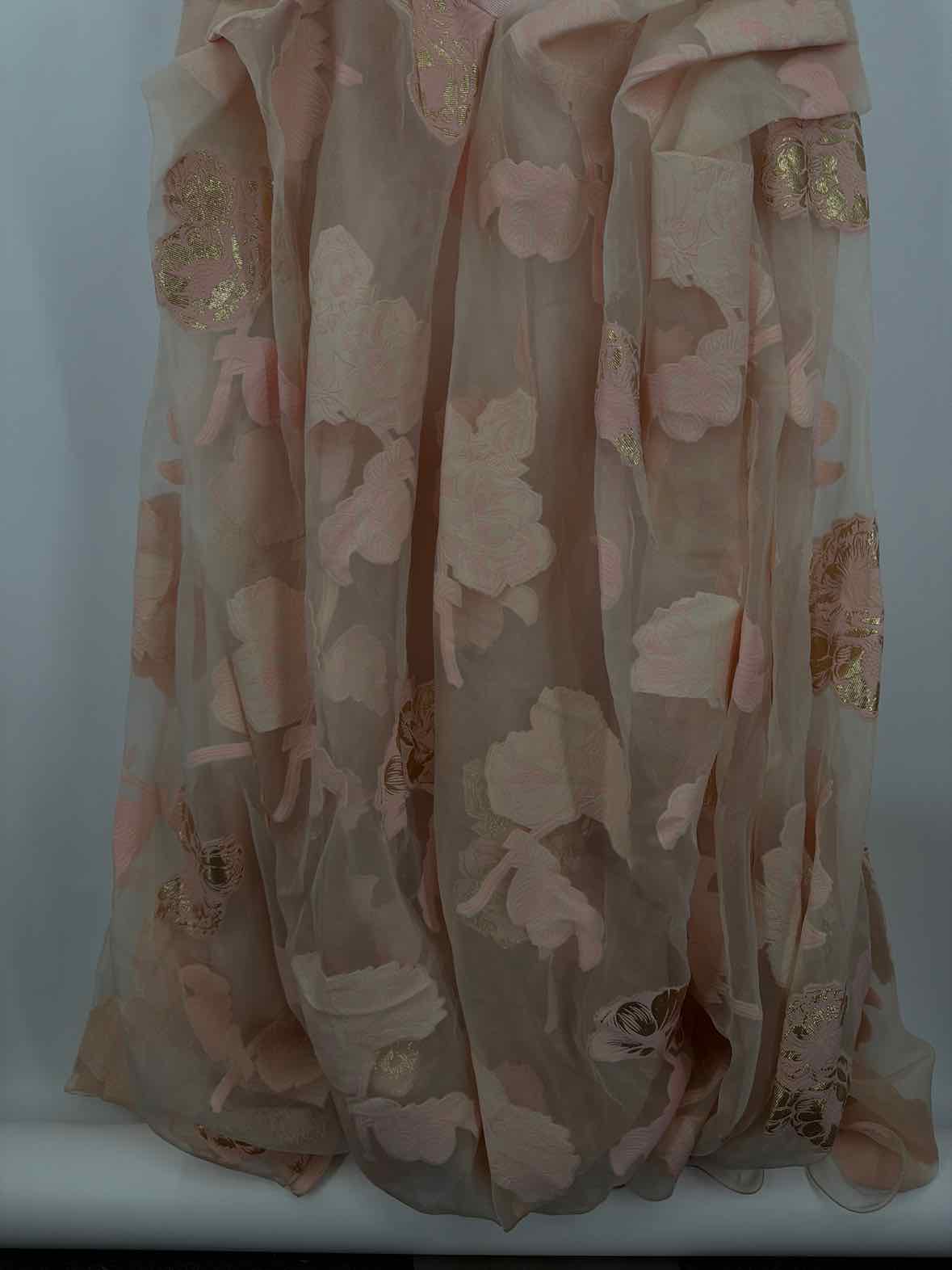Pre-Owned John Paul Ataker Pink Size 46/12 Gown Long Evening Gown | True Fashionistas.