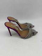 Pre-Owned Aquazzura Purple Size 37 Slingback Heels | True Fashionistas.