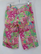 Pre-Owned Lilly Pulitzer Yellow Size 4 Vintage Printed Pants | True Fashionistas.