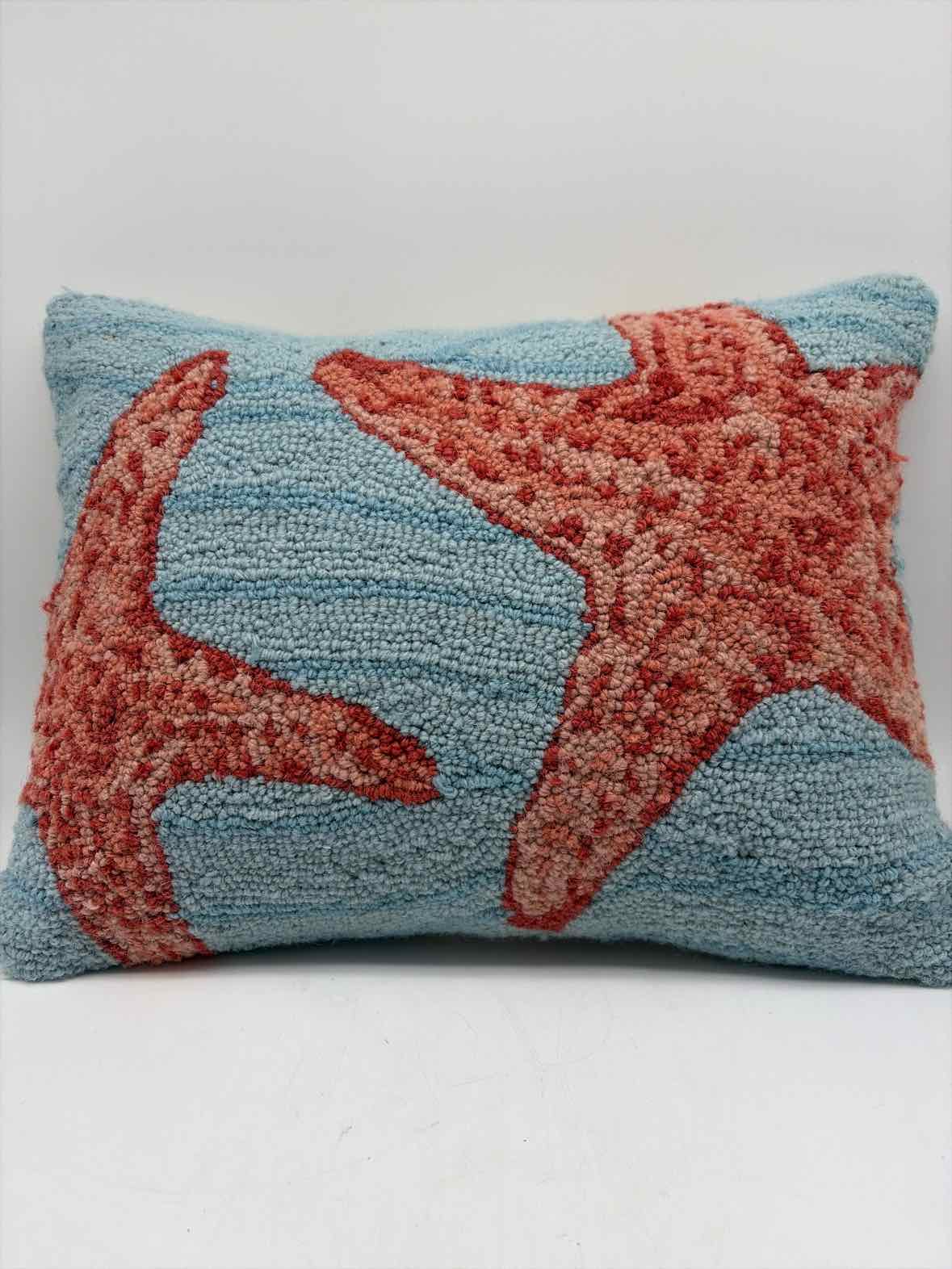 Orange & Blue Starfish Pillow | True Fashionistas.