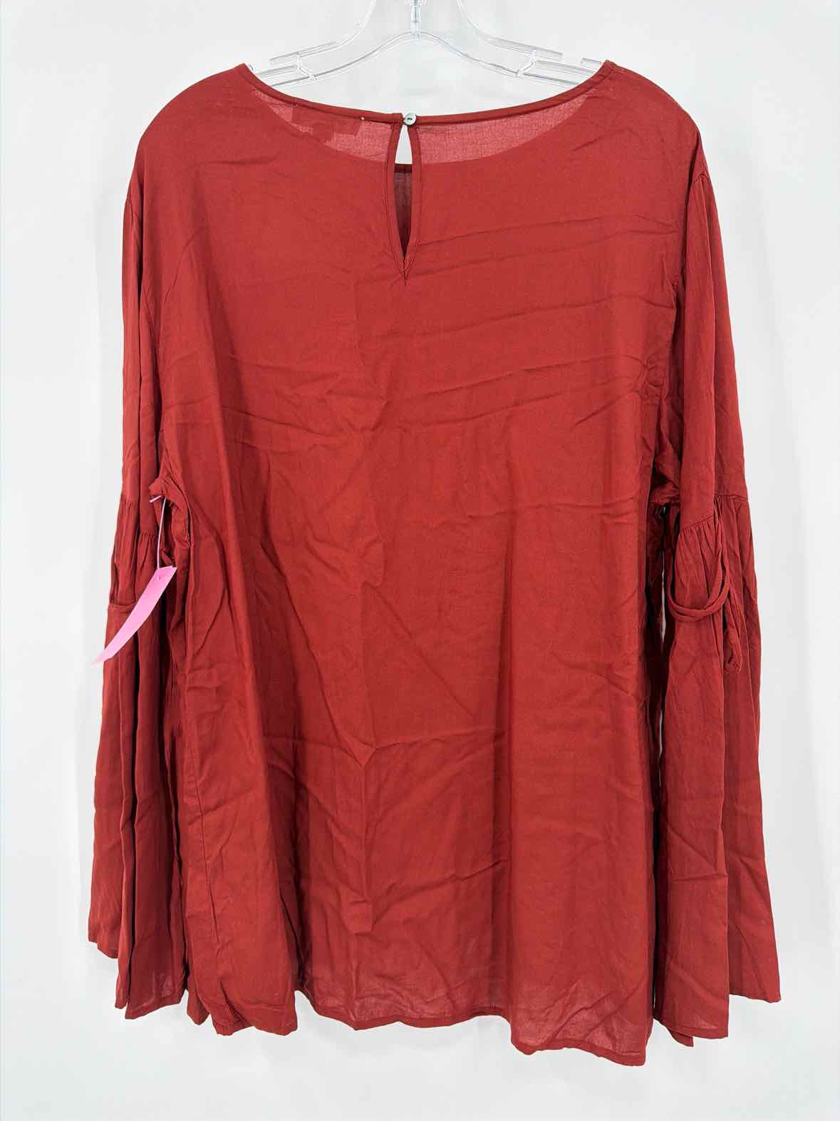 Pre-Owned Beachlunchlounge Red Size XL Blouse | True Fashionistas.