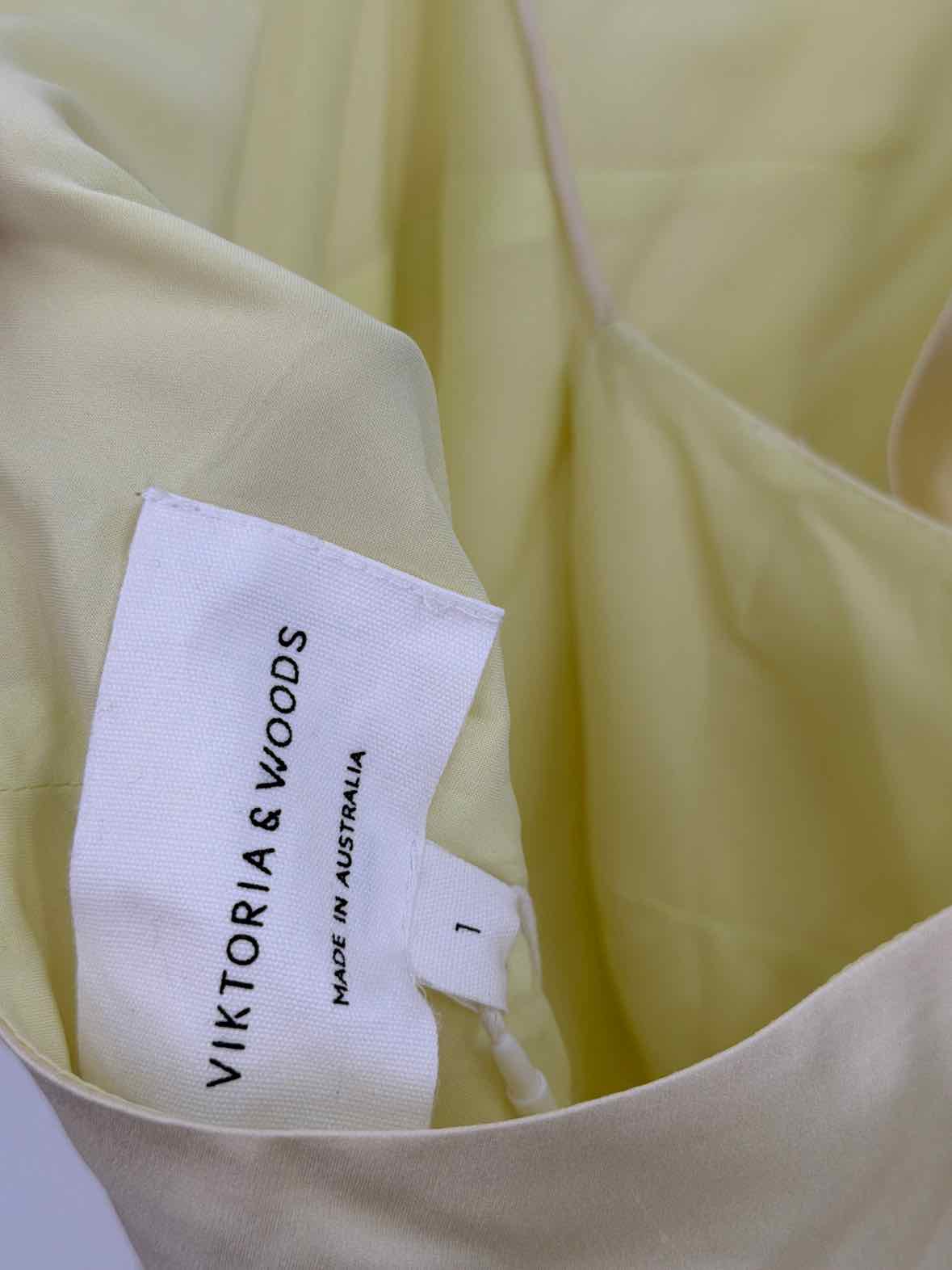 Pre-Owned Viktor & Rolf Yellow Size 1/Small Long Sleeveless Dress | True Fashionistas.