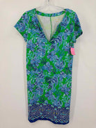Pre-Owned Lilly Pulitzer Green Size Medium Short Short Sleeve Dress | True Fashionistas.