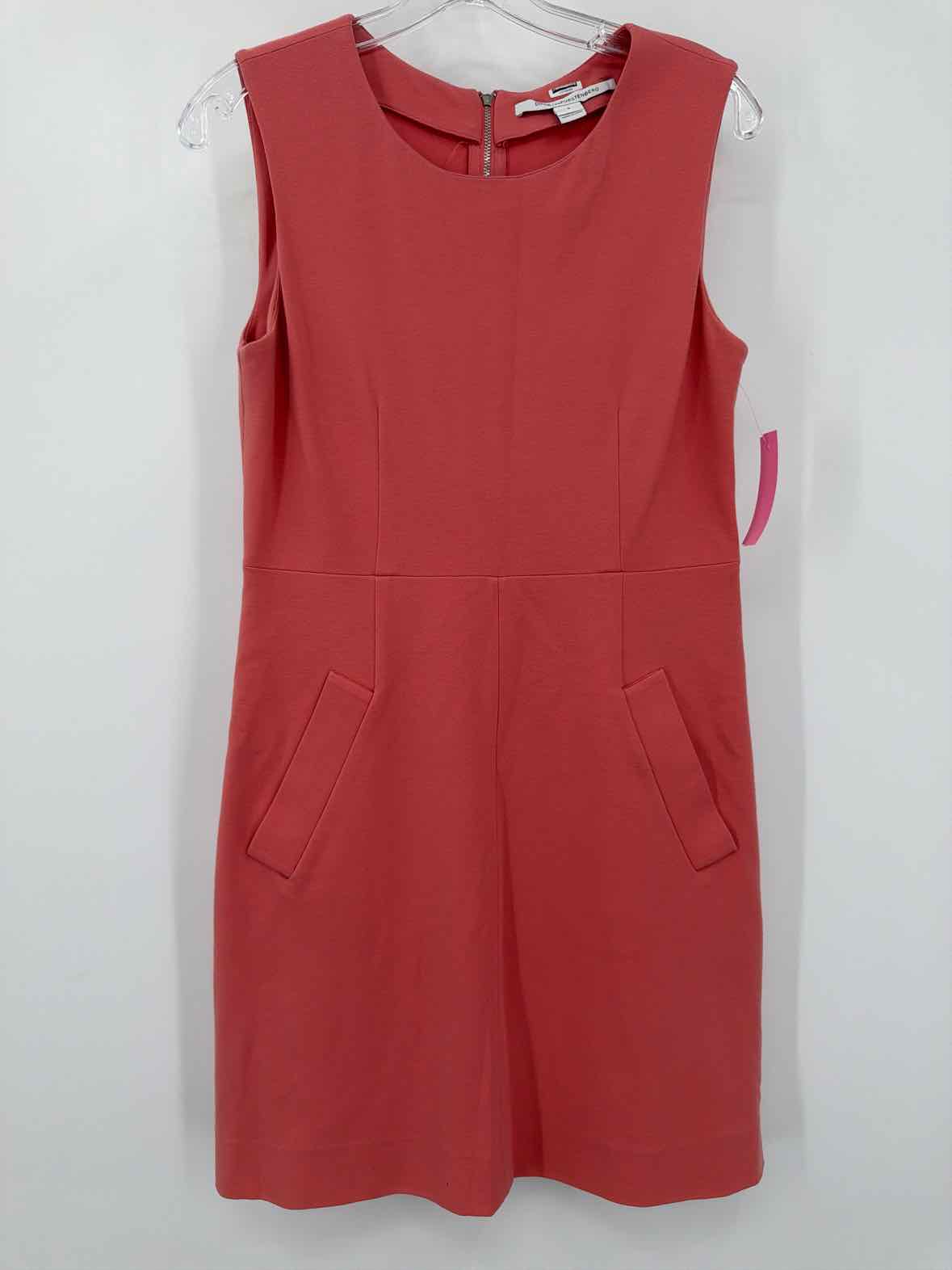 Pre-Owned Diane Von Furstenberg Pink Size 6 Short Sleeveless Dress | True Fashionistas.