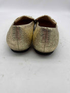 Pre-Owned Gucci Gold Size 6 GG Marmot Fringe Flat Flats | True Fashionistas.