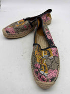 Pre-Owned Gucci Tan Size 8 Bengal Tiger Espadrilles Flats | True Fashionistas.