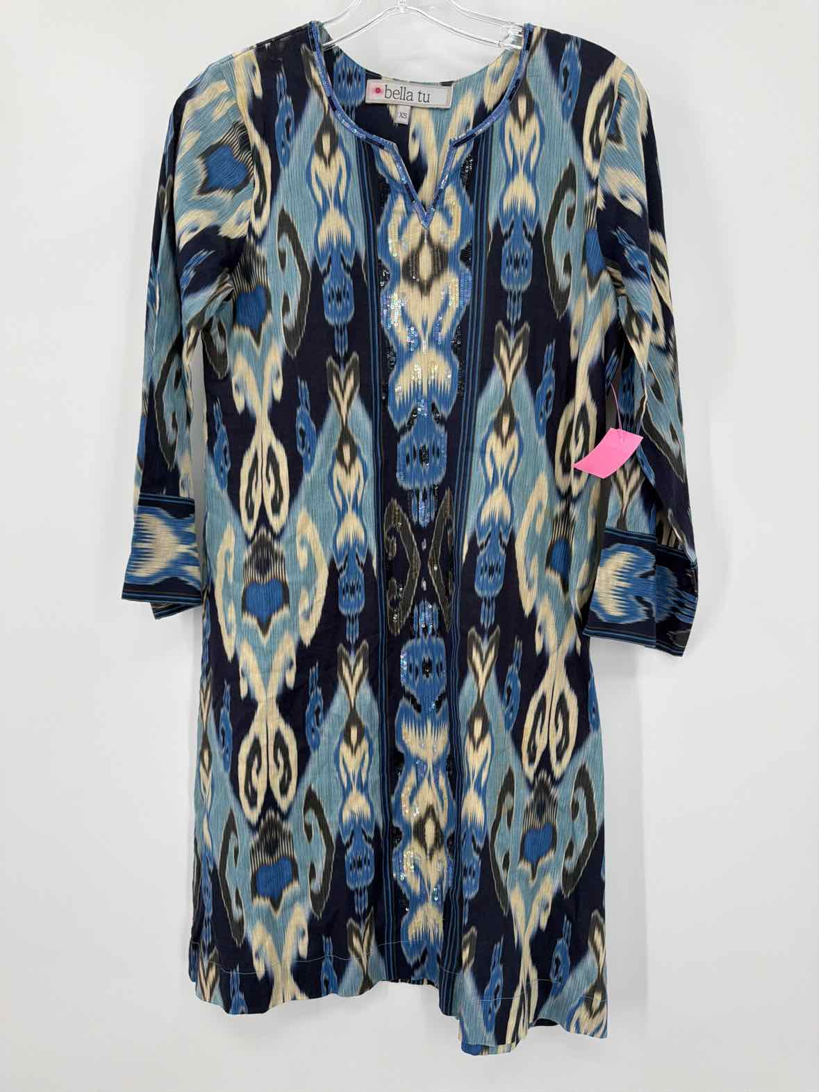 Pre-Owned Bella Tu Navy Size XS Short Long Sleeve Dress | True Fashionistas.