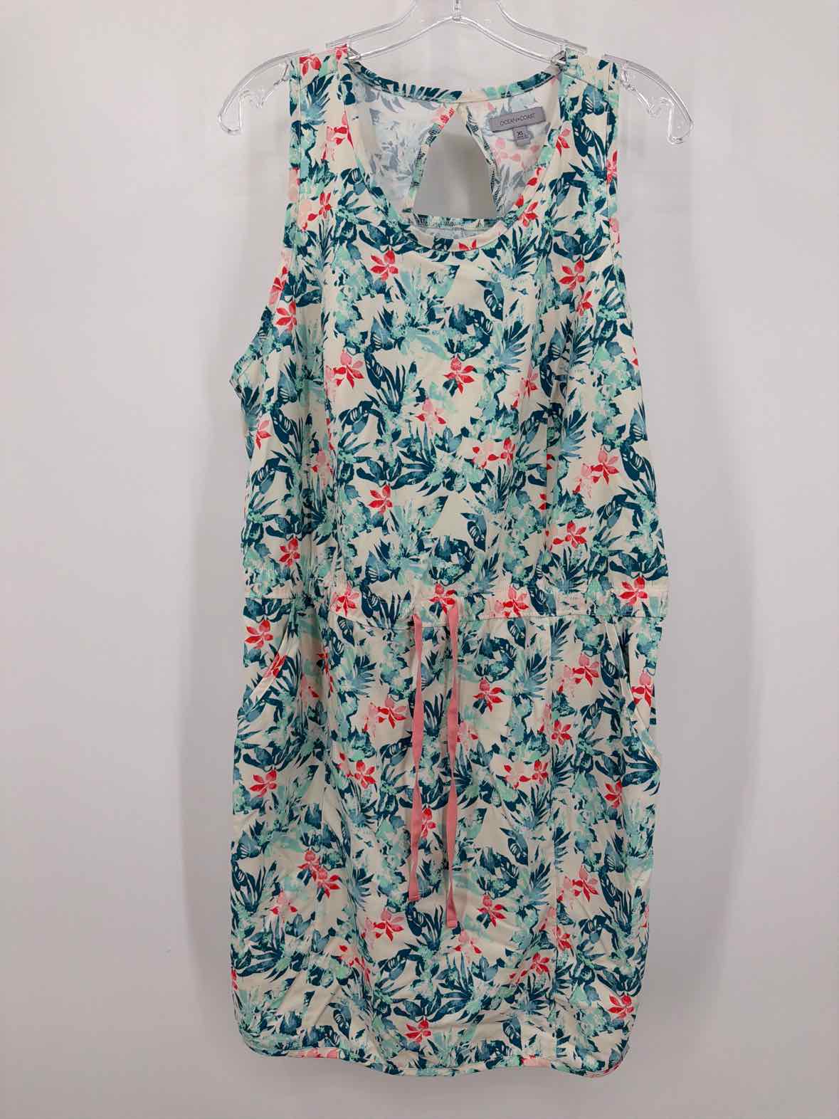 Pre-Owned Ocean+ Coast Blue Size XL Short Sleeveless Dress | True Fashionistas.