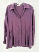Pre-Owned Simply Noelle Purple Size L/XL Button Down | True Fashionistas.