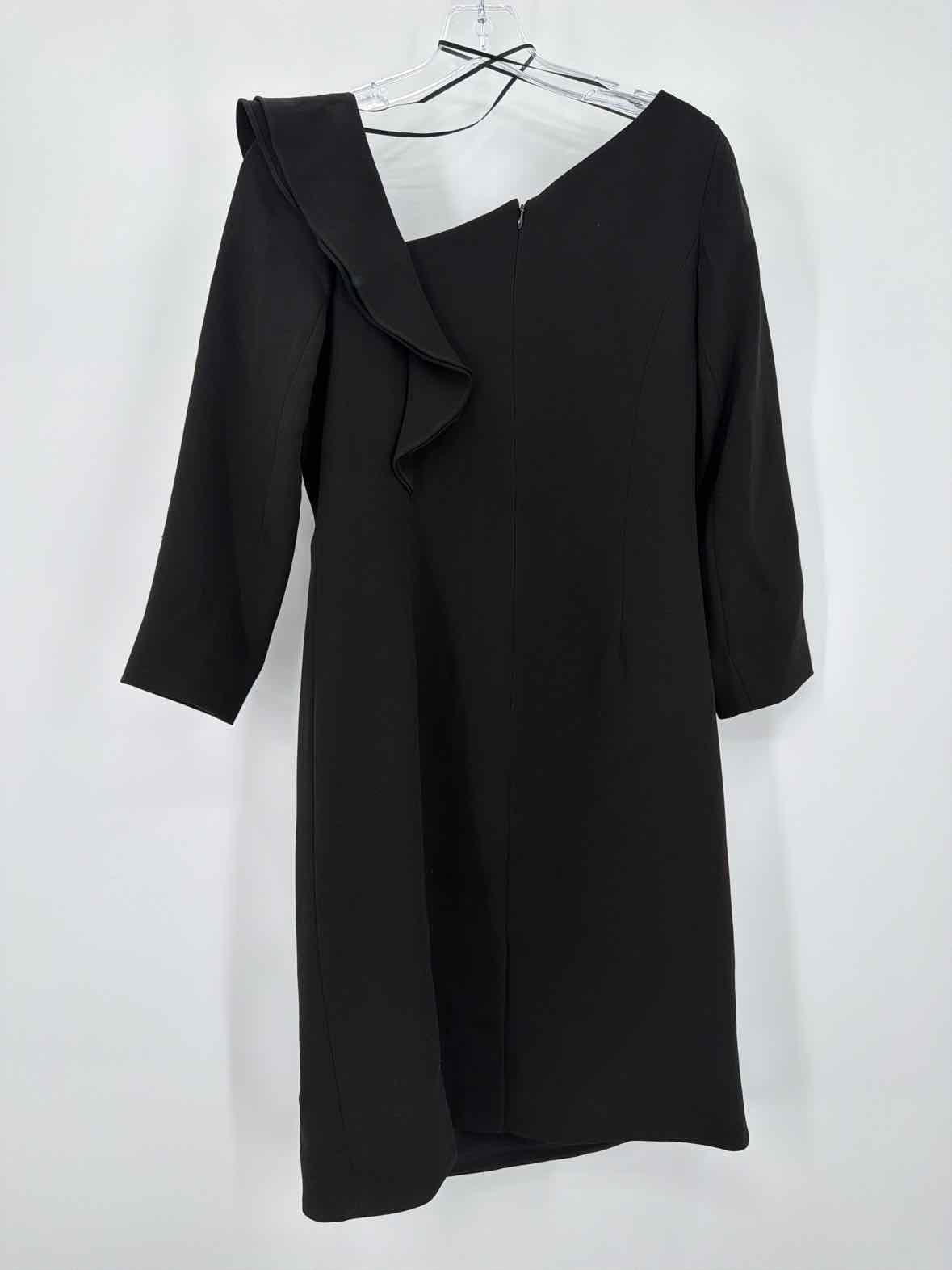 Pre-Owned Rickie Freeman Black Size 8 Cocktail Short Long Sleeve Dress | True Fashionistas.