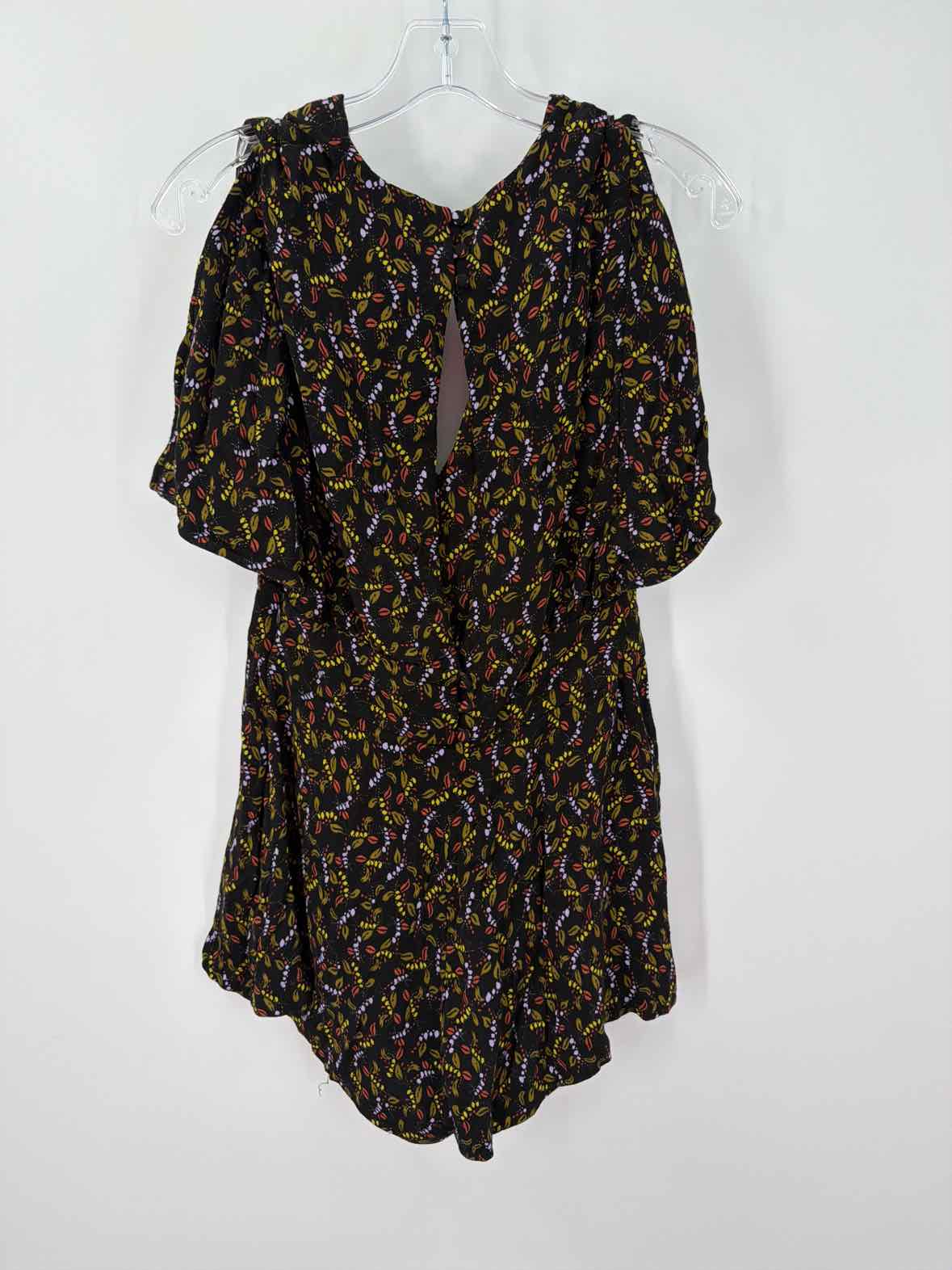 Pre-Owned Free People Black Size 4 Short Sleeve Romper | True Fashionistas.