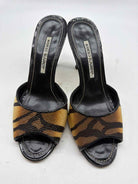 Pre-Owned Manolo Blahnik Black Size 37.5 Mule Heels | True Fashionistas.