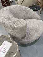 Interlude Home Gray Fabric Living Room Chair | True Fashionistas.