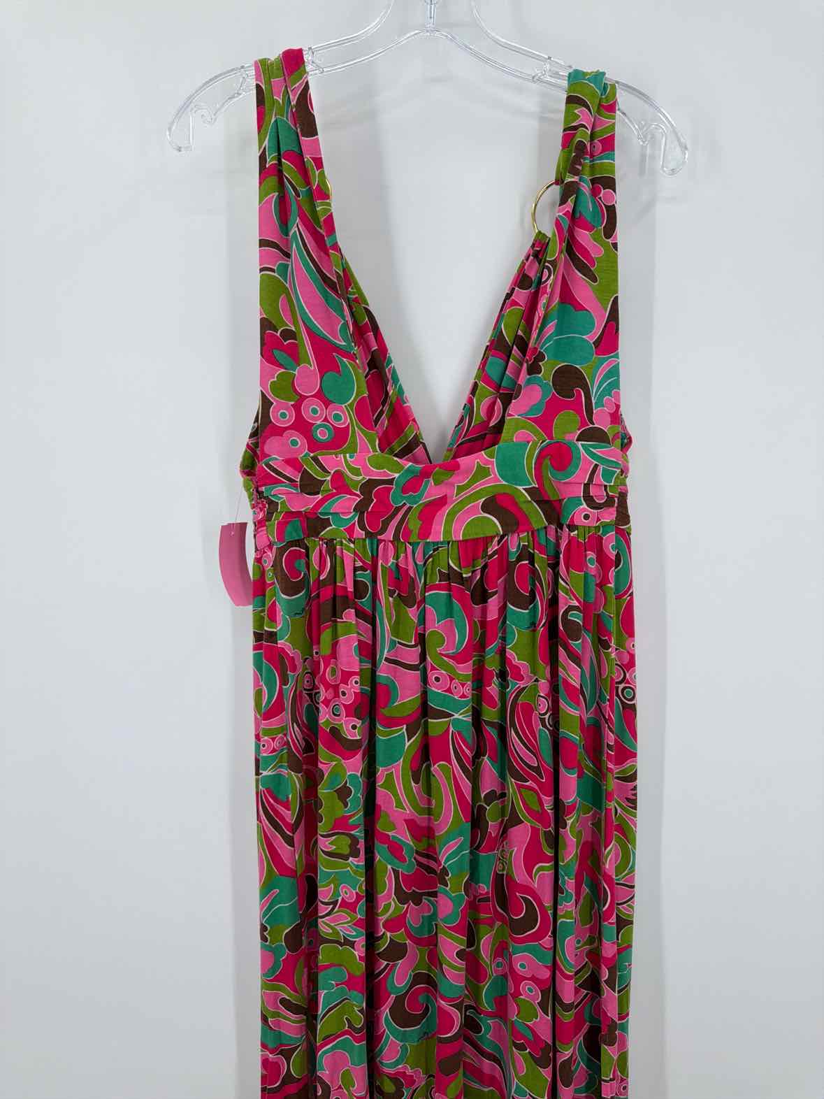 Pre-Owned Milly Pink Size Medium Long Sleeveless Dress | True Fashionistas.