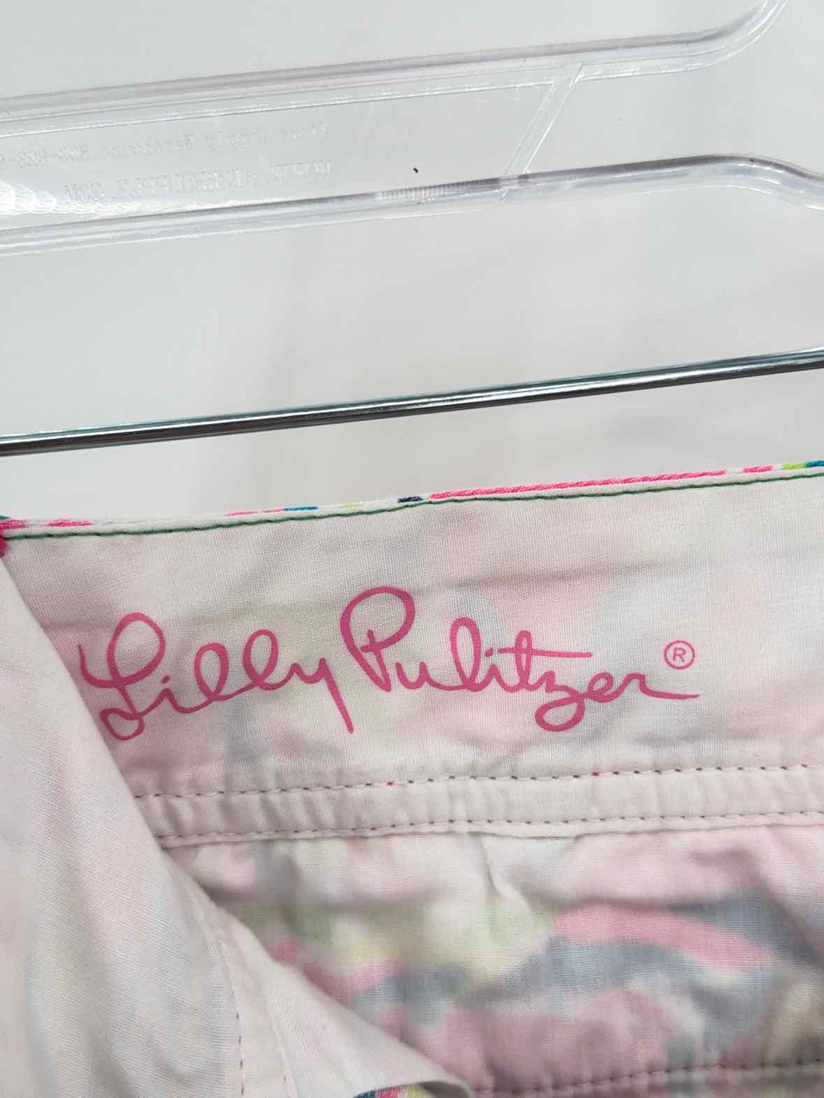 Pre-Owned Lilly Pulitzer Pink Size 0 Callahan Printed Shorts | True Fashionistas.