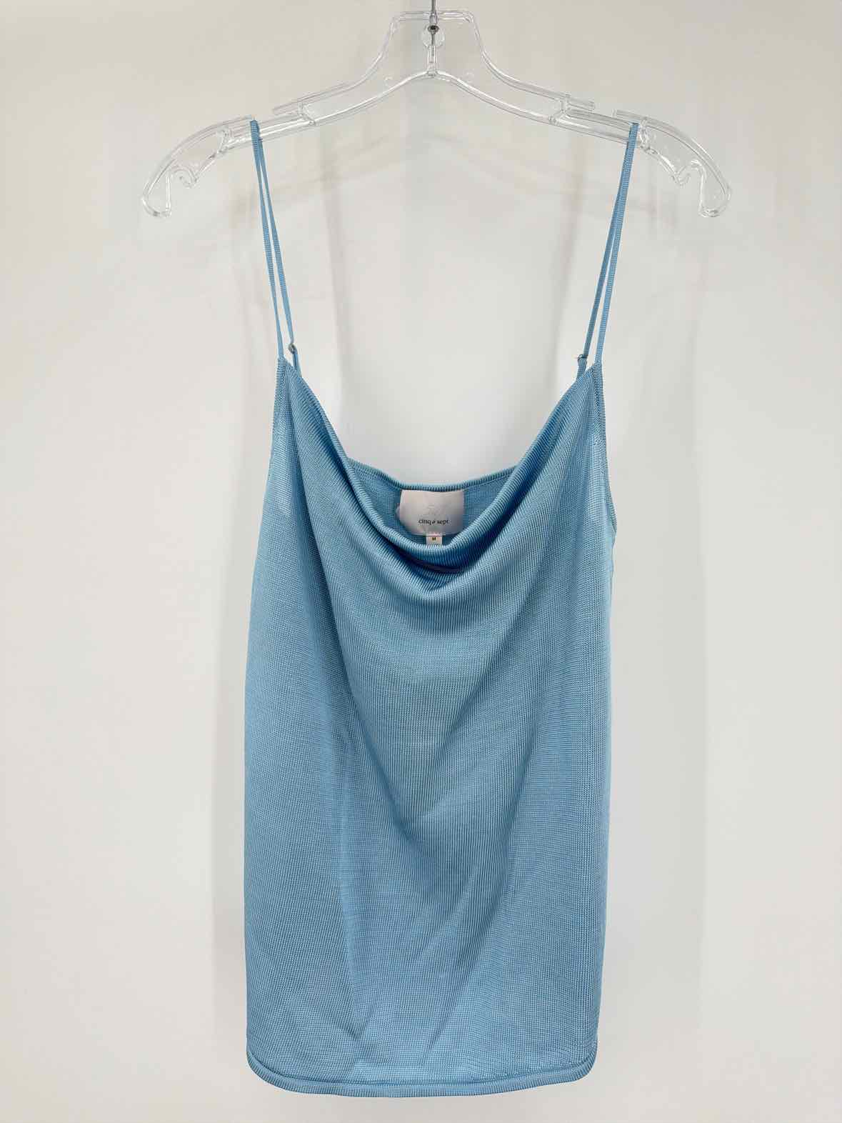 Pre-Owned Cinq a Sept Blue Size Medium Knit Tank Top | True Fashionistas.
