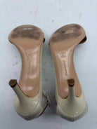 Pre-Owned Gianvito Rossi Ivory Size 5.5 Ankle Heels | True Fashionistas.