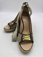 Pre-Owned Giuseppe Zanotti Tan Size 38 Wrap Heels | True Fashionistas.