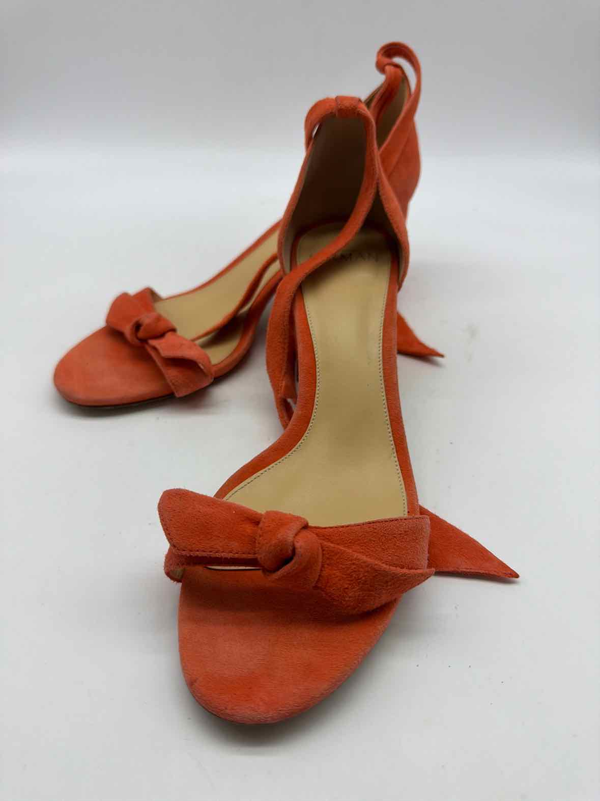Pre-Owned Alexander Bernard Orange Size 38 Block Heels | True Fashionistas.