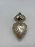 Christmas Mercury Glass Heart Ornament | True Fashionistas.