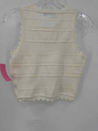 Pre-Owned Sandro White Size Large Knit Cropped Tank Top | True Fashionistas.