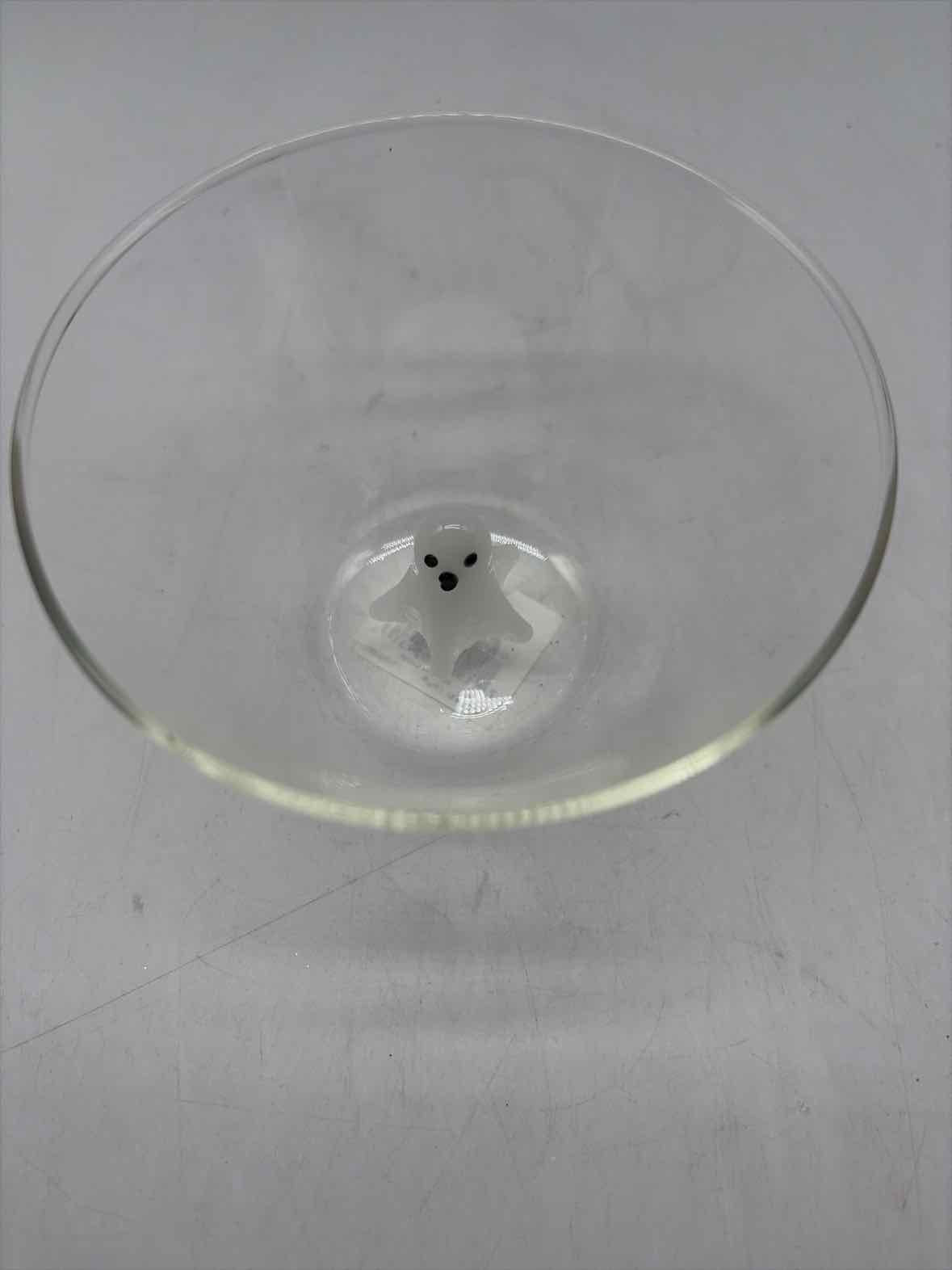 Mud Pie Clear Glass Ghost Candy Bowl Halloween | True Fashionistas.