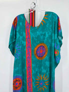 Pre-Owned Tiasa Blue Size One Size Long Short Sleeve Dress | True Fashionistas.
