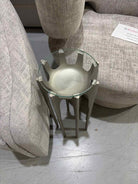 Silver Metal Living Room Drink Table | True Fashionistas.