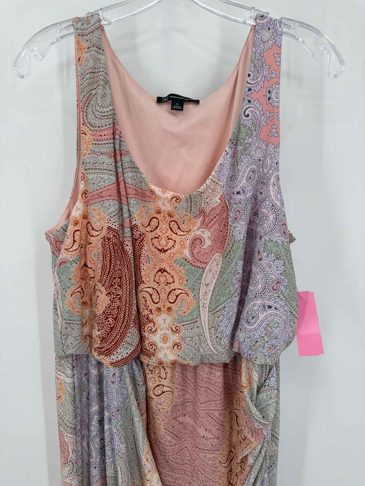 Pre-Owned INC Pink Size XL Short Sleeveless Dress | True Fashionistas.