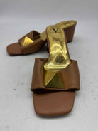 Pre-Owned Valentino Tan Size 9 Mule Heels | True Fashionistas.