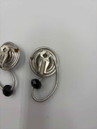 Jeff Lieb Silver clip Drop Earrings | True Fashionistas.