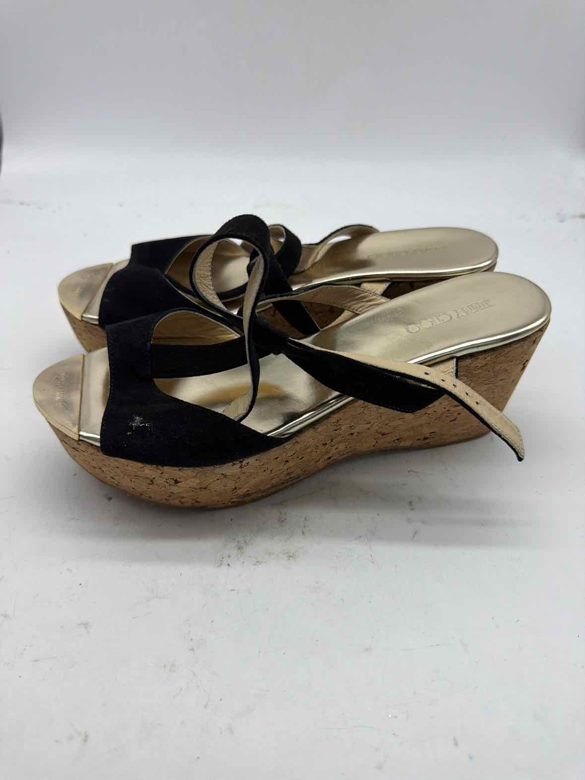 Pre-Owned Jimmy Choo Black Size 9 Strappy Heels | True Fashionistas.