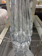 Clear Glass Ribbon Teardrop Lamp | True Fashionistas.