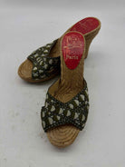 Pre-Owned Christian Louboutin Green Size 36 Wedge Heels | True Fashionistas.