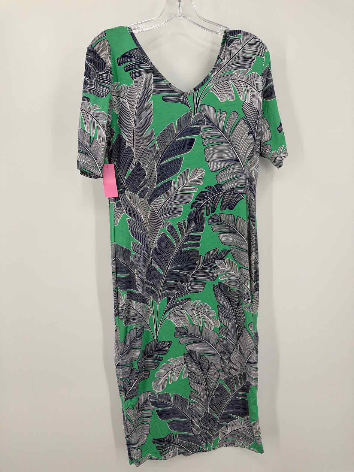 Pre-Owned Tori Richards Green Size Medium Short Short Sleeve Dress | True Fashionistas.