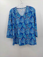 Lulu B Blue Size Large 3/4 Sleeve T-shirt | True Fashionistas.