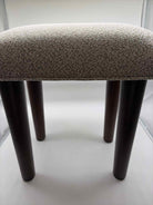 Small Beige Fabric Footrest | True Fashionistas.