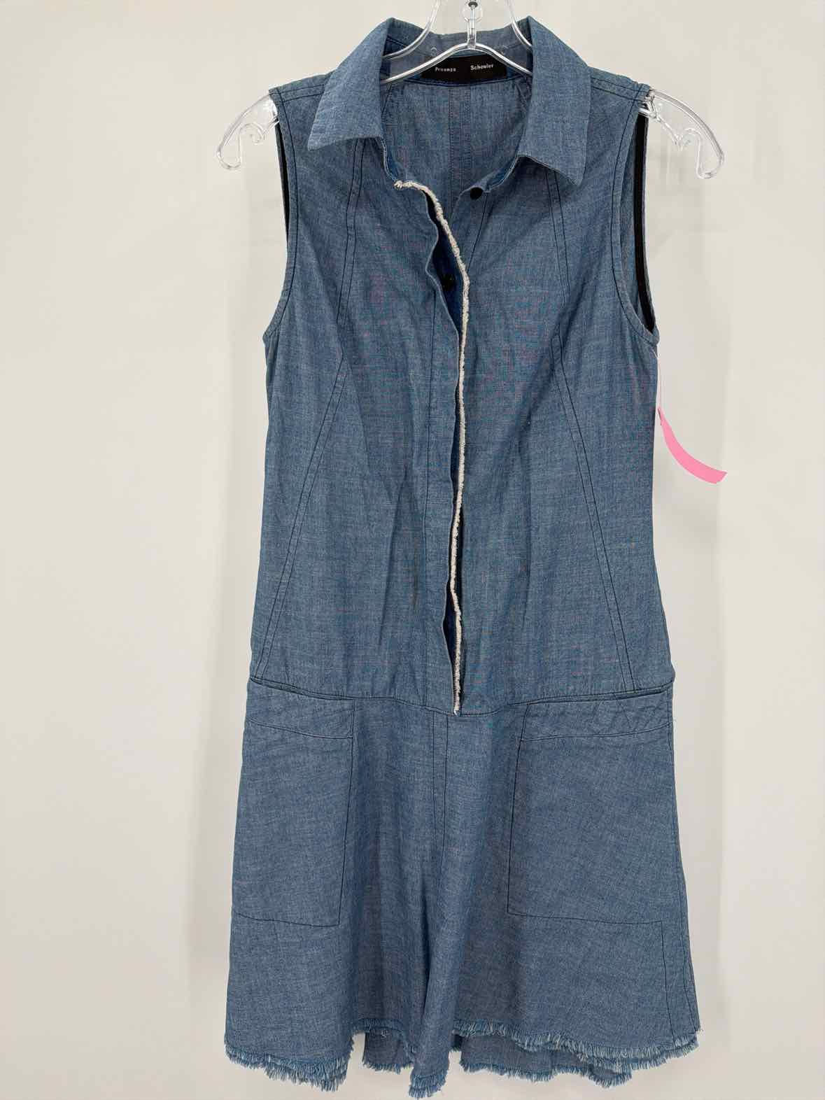 Pre-Owned Proenza Schouler Blue Size 2 Short Sleeveless Dress | True Fashionistas.
