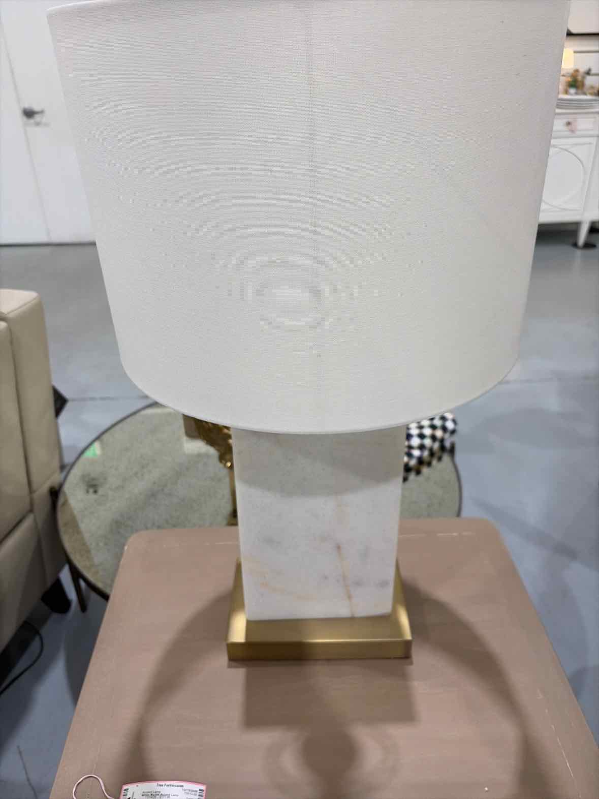 White Marble Accent Lamp | True Fashionistas.