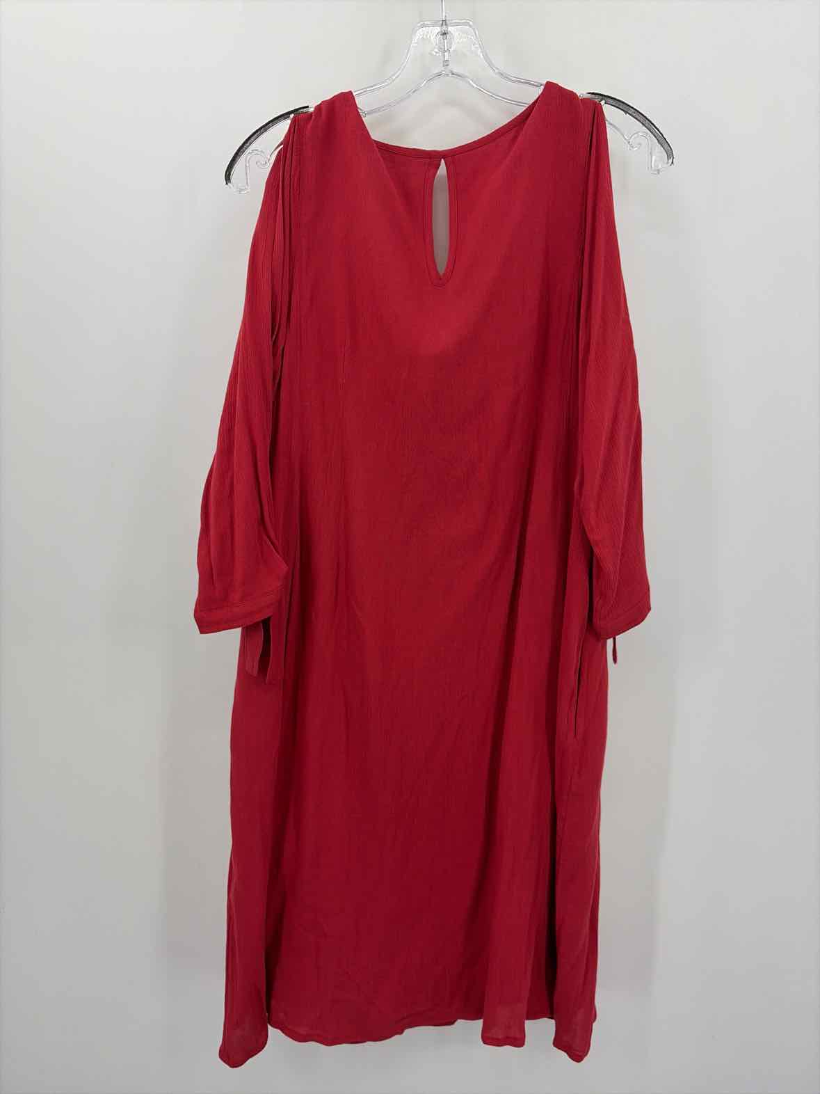Soft Surroundings Red Size XS Midi Long Sleeve Dress – True Fashionistas