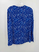 Ibkul Blue Size Large Polka Dot Athletic Long Sleeve | True Fashionistas.